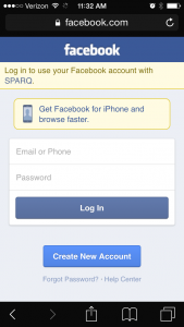 You may need to log in to Facebook before completing the process of claiming your photo.