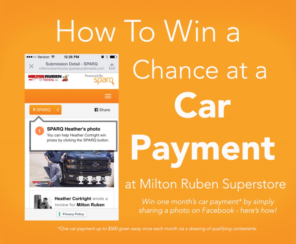 How To Win a Car Payment at Milton Ruben Superstore in Augusta, GA