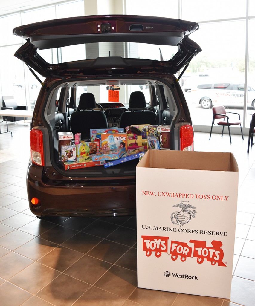 Tis the season for giving, and, this year, we're determined to help families in the community. We'll be donating new, unwrapped toys to Toys for Tots and donating non-perishable foods to Golden Harvest food bank. For more information, visit our blog at drivebaby.com.