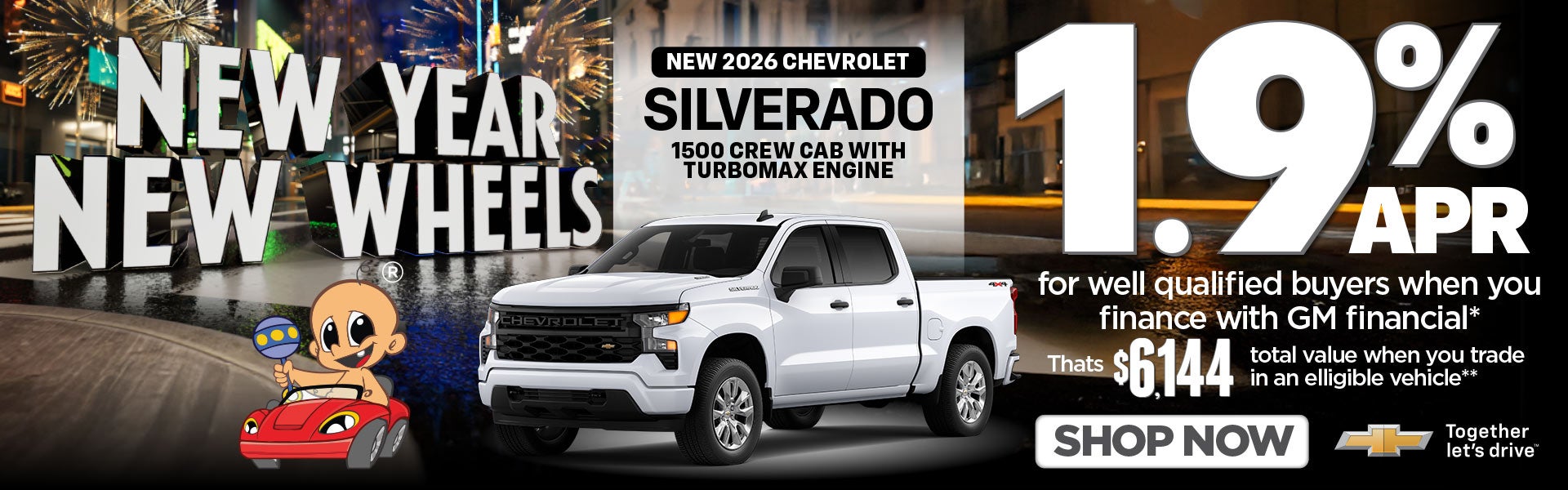 NEW 2026 SILVERADO 1500 CREW CAB WITH TURBOMAX ENGINE