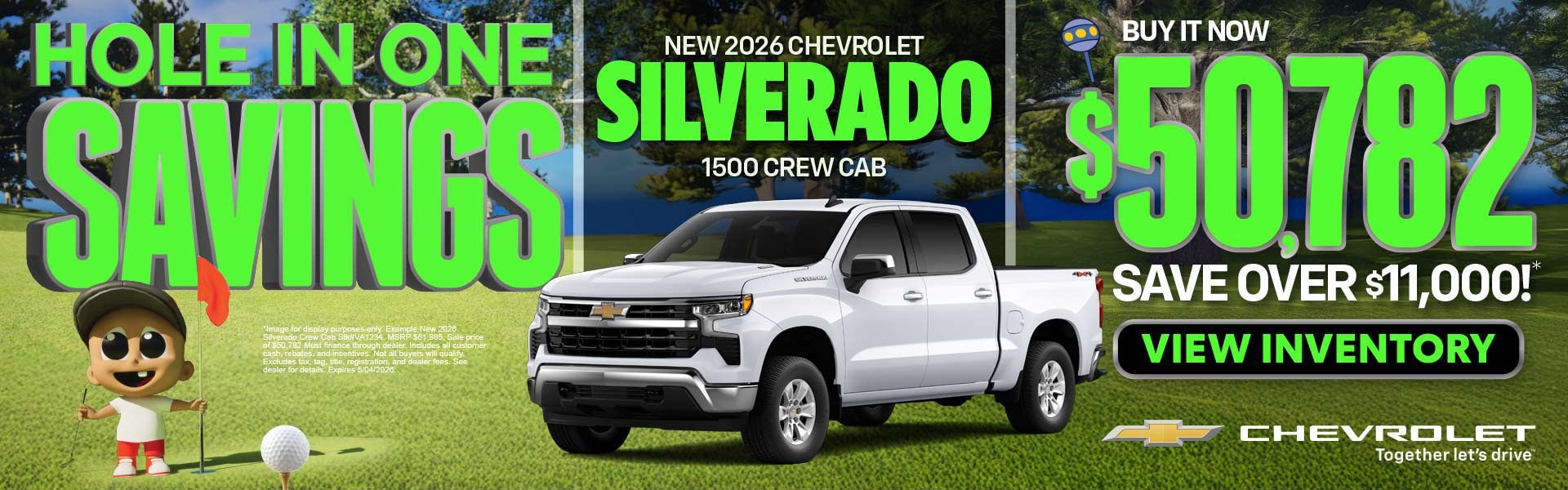 NEW 2026 Silverado 1500 CREW CAB	"Buy It Now for $50,782 SAV