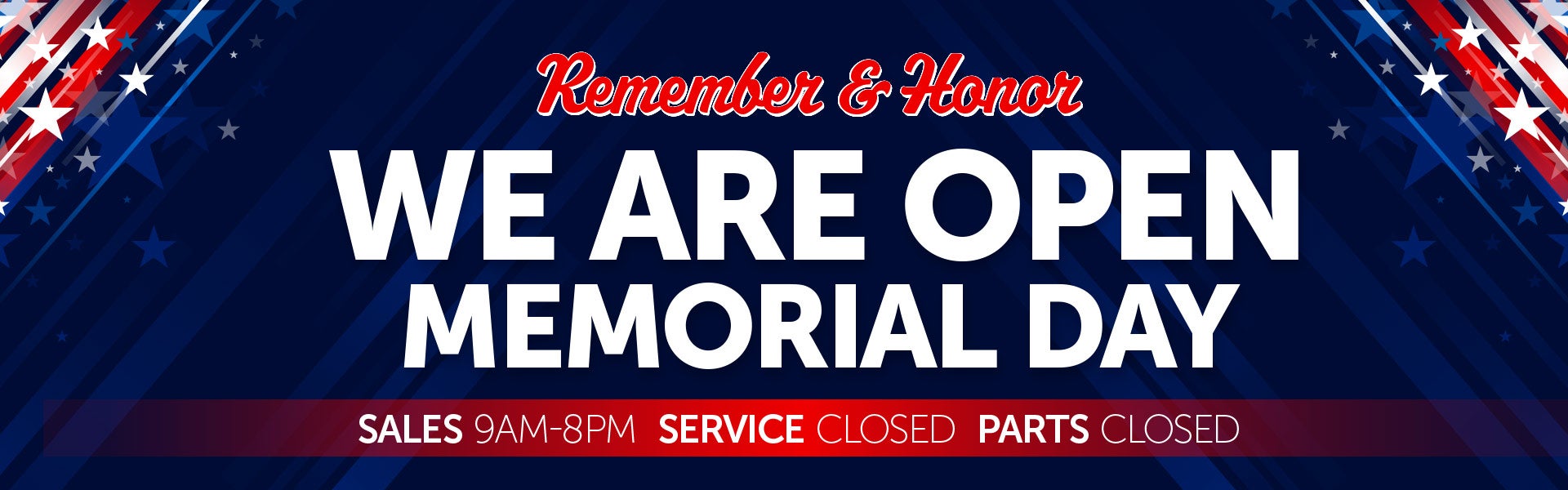 open memorial day
