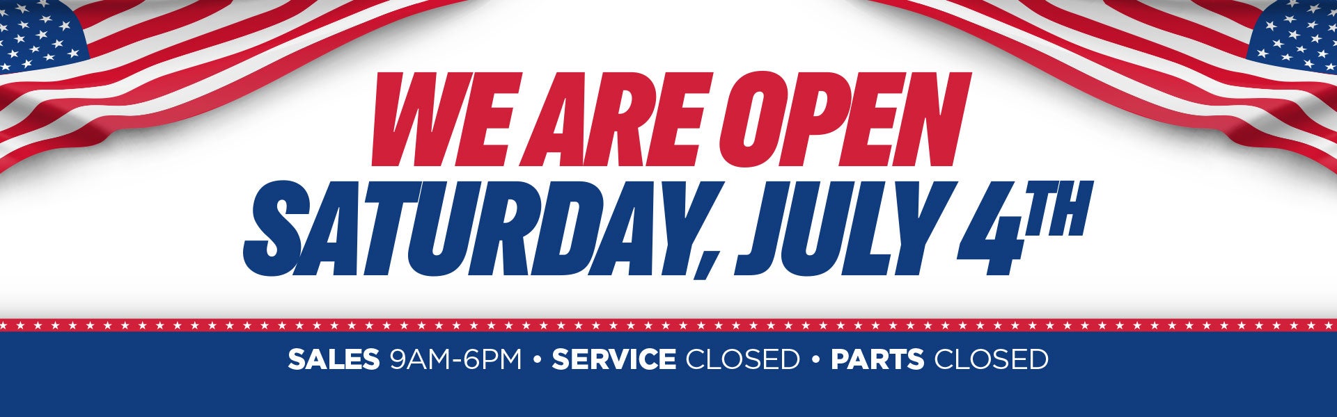 Open July 4th